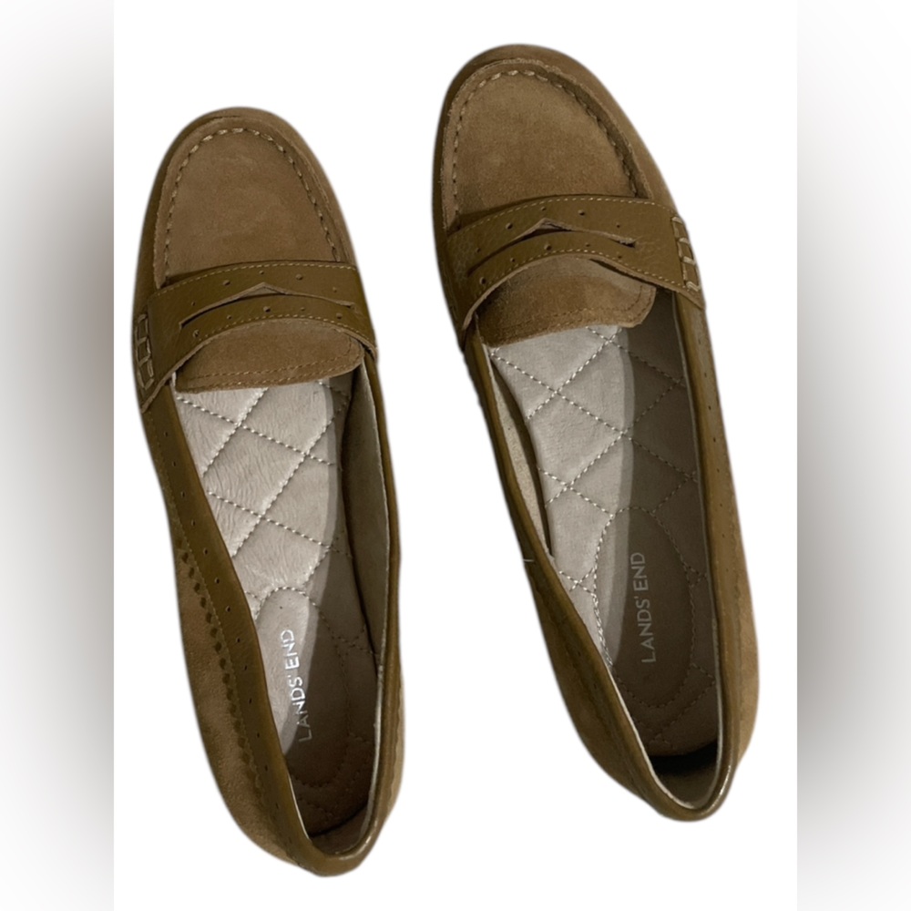 LANDS’END Lacoste Women's Tan Loafers